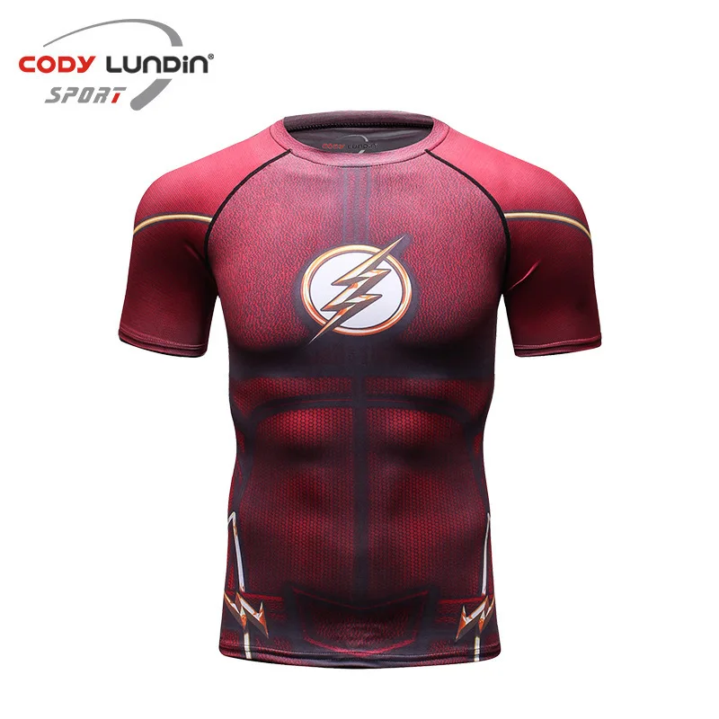 Sport Compression Shirt Cosplay T shirt Men Fitness Gym Quick Dry Fit Short Sleeve Bodybuilding Tight Tees Tops Running Shirts compression quick dry shirt men running sport slim short t shirt male gym fitness bodybuilding workout black tops clothes