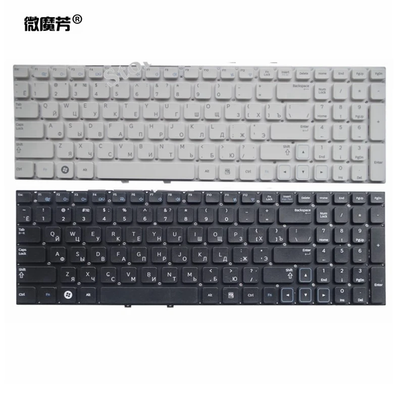 Русская клавиатура для ноутбука Samsung 300E5A 305E5A 300V5A 305V5A NP300 NP300E5A NP305E5A NP300V5A NP305V5A 300E5X RU - изображение