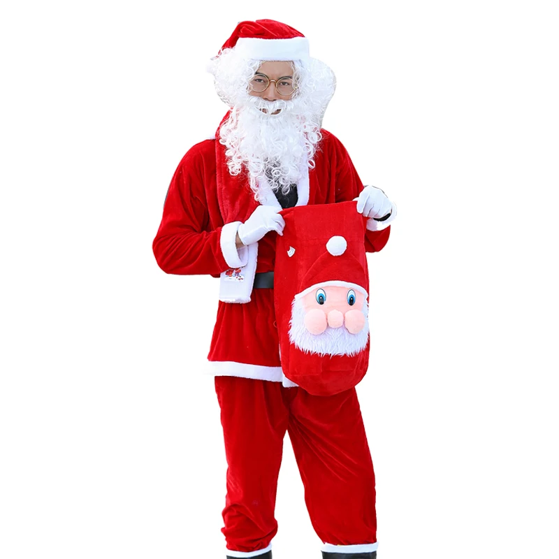 Нарядный костюм для детей Детский новогодний рождественские костюмы Санта