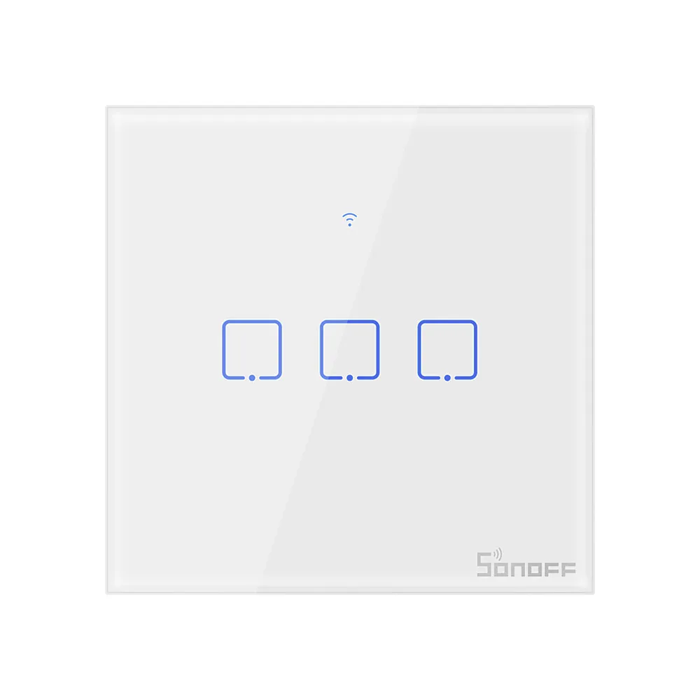 SONOFF T0 Uk TX Series 1/2/3 Gang WiFi умный переключатель для домашней автоматизации Настенные