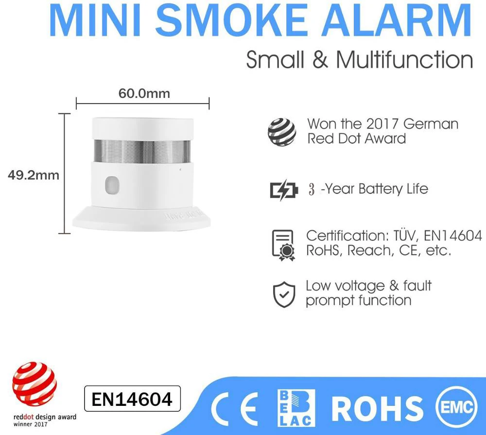 Zigbee независимый детектор дыма умная домашняя система 2 4 ГГц датчик высокой
