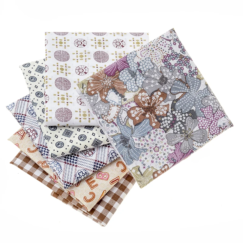 Ткань ручной работы DIY новая ткань с принтом из чистого хлопка для штор наволочек