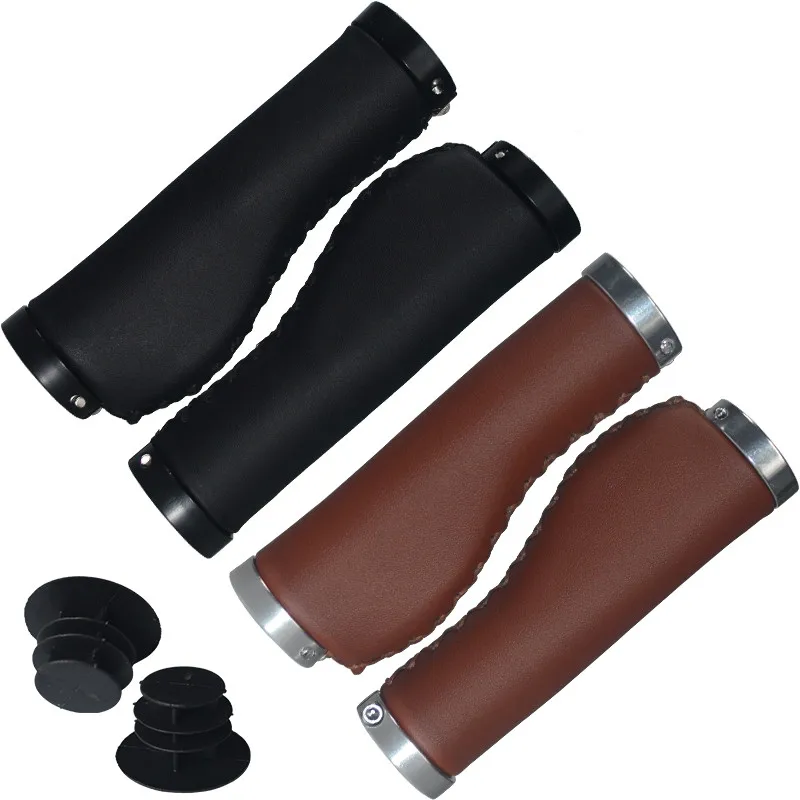 Велосипедные ручки из искусственной кожи в стиле ретро удобные и прочные