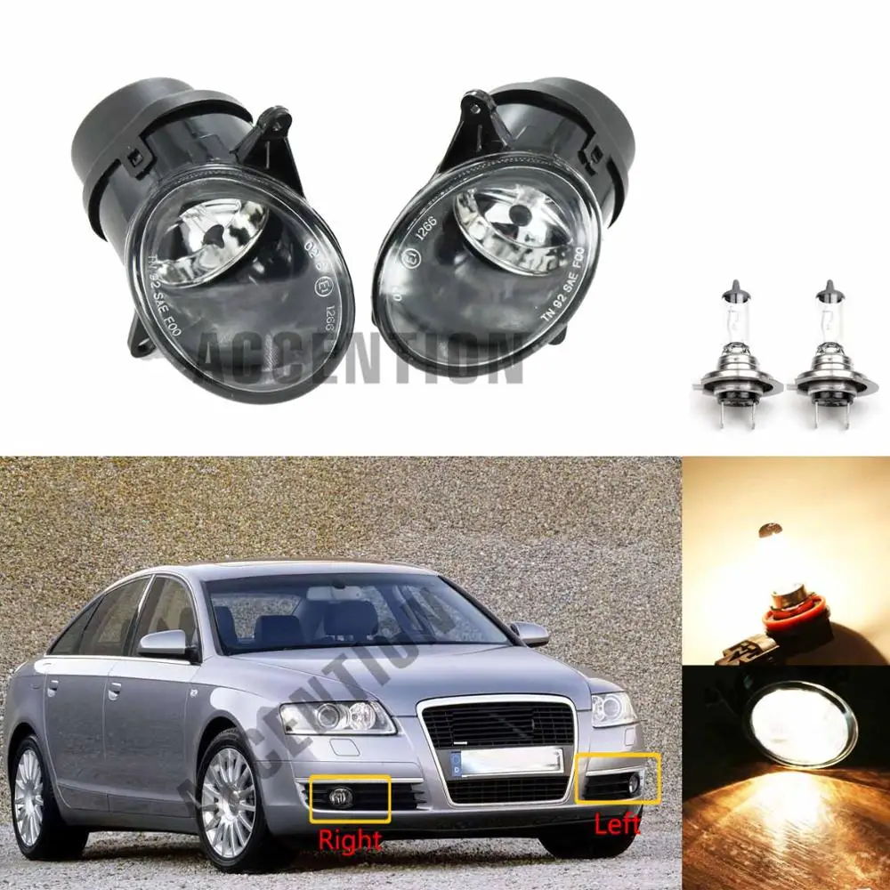 Для Audi A6 C5 S6 Quattro 2002 2005 авто Стайлинг спереди Галогенные Противотуманные