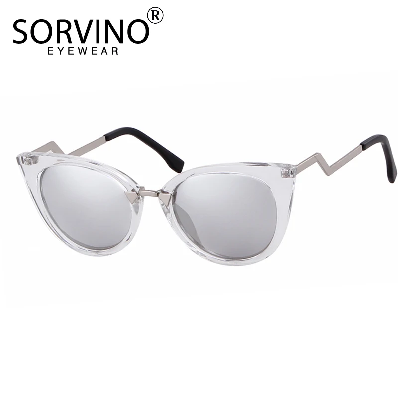 Женские солнцезащитные очки с кошачьим глазом SORVINO винтажные дизайнерские 90s