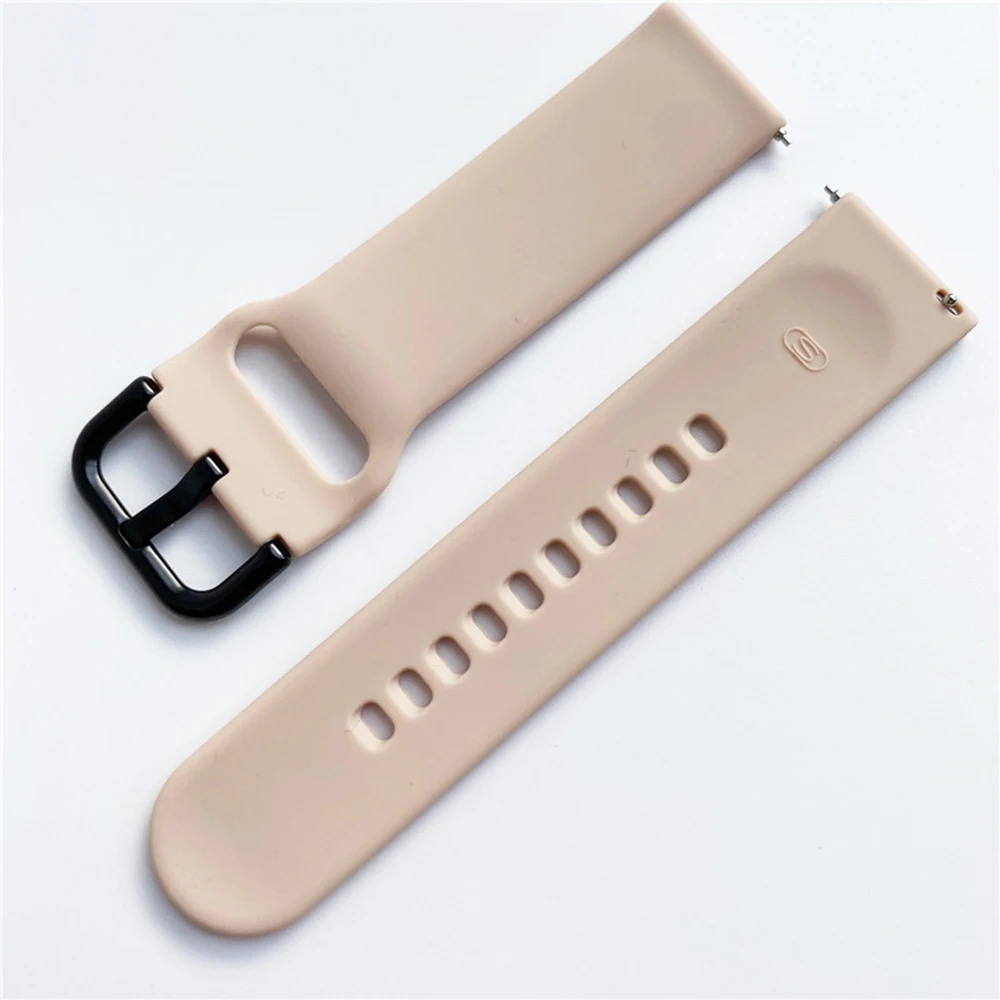 20mm 22mm Strap for Samsung Galaxy Watch 4/46mm/42mm/Active 2/correa Gear S3 Silicone Bracelet Huawei watch GT 2/2e/pro/3 Band