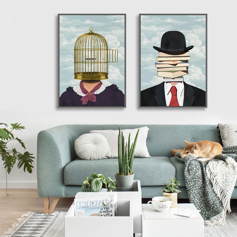 Абстрактная клетка книжка фигурка живопись творческое воображение настенное