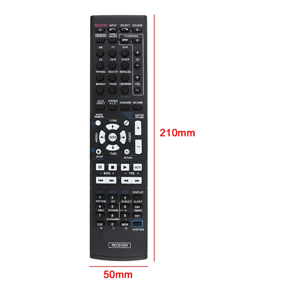 

AXD7534 Remote Control with 433MHz and Long Control Distance for VSX-521-K / VSX-920-K / VSX-520-K / AXD7568 / VSX Series AV