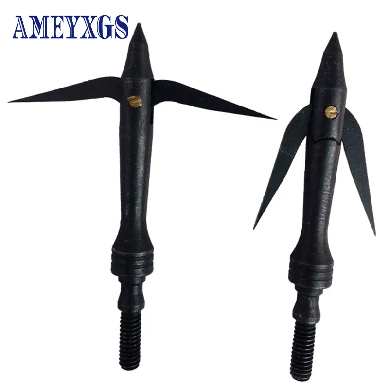 

12pcs Archery Hunting Arrowhead Fishing Broadheads Expandable Blade Arrow Point Tips Bowfishing Heads For Shooting Accessories