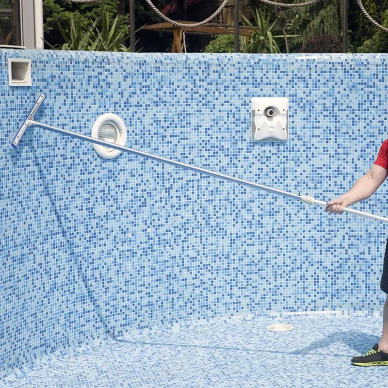 18 Inch Curved Swimming Pool Brush Cleaning Tools Spa Wall &amp Floor Nylon Bristles Cleaner Broom Accessories | Дом и сад