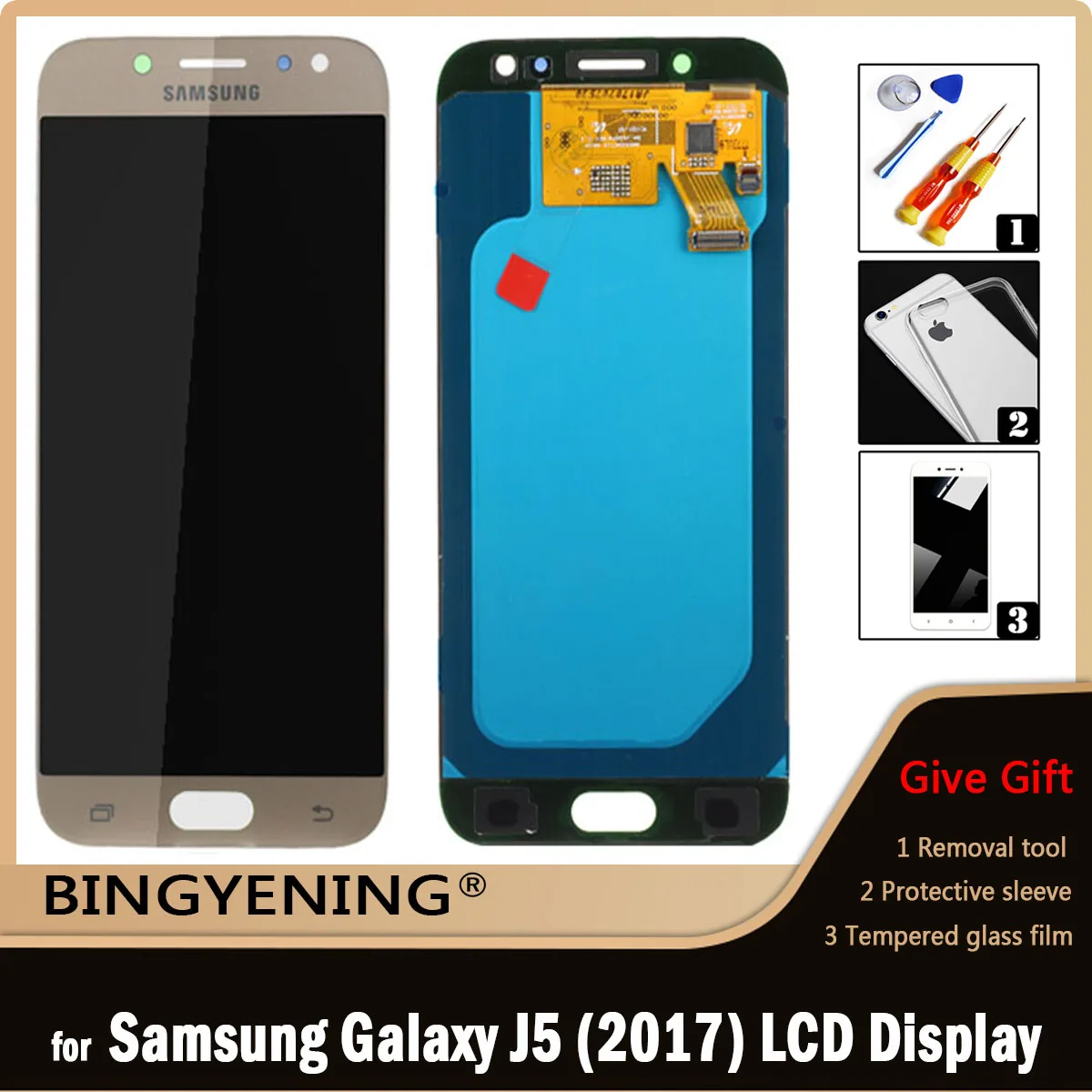 Для Samsung Galaxy J5 2017 J530 J530F J530FM Полный ЖК экран сенсорный дигитайзер в сборе с заменой