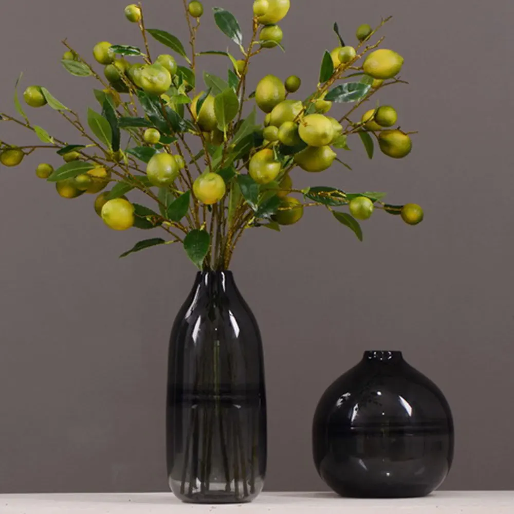 Искусственные фруктовые ветки желтые ягоды имитация лимона фруктов сделай сам
