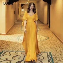 Lorie requintado vestido de noite 2021 sexy v pescoço boné mangas vestido de baile plus size cetim macio vestidos de festa vestido 2021 (2)