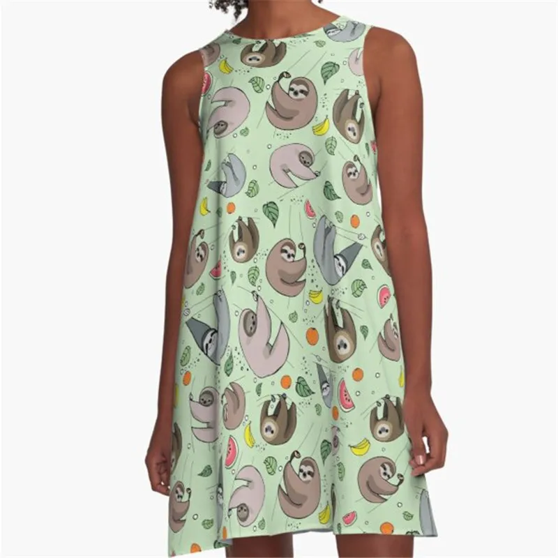 

Fashion Women summer dresses skull in the garden Printed A-Line Boho Dress for women harajuku Sexy ladies mini short beach dress