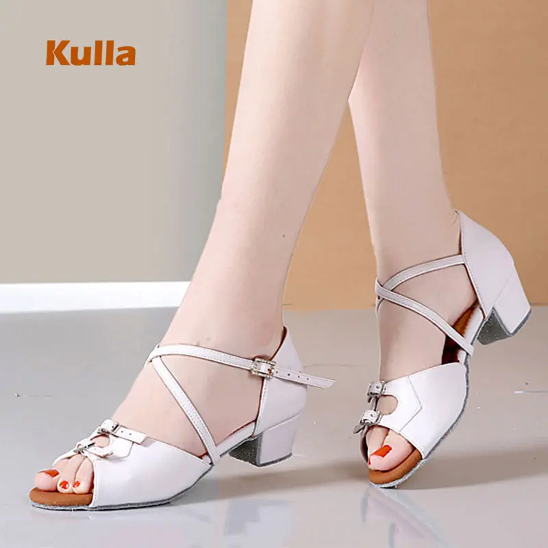 

New Girls Kids Latin Dance Shoes Children Salsa Ballroom Dancing Shoes Beginner Exercise Modern Tango Dance Shoes Woman Sandals
