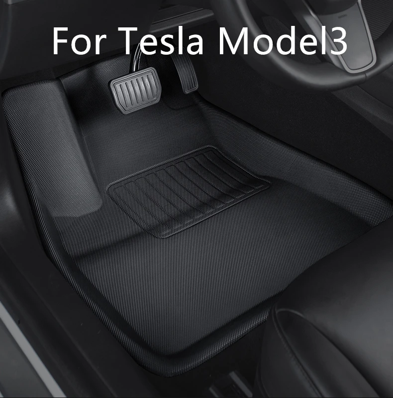 Для Tesla модель 3 2021 коврик Водонепроницаемый Non-slip изменение Model3 аксессуары