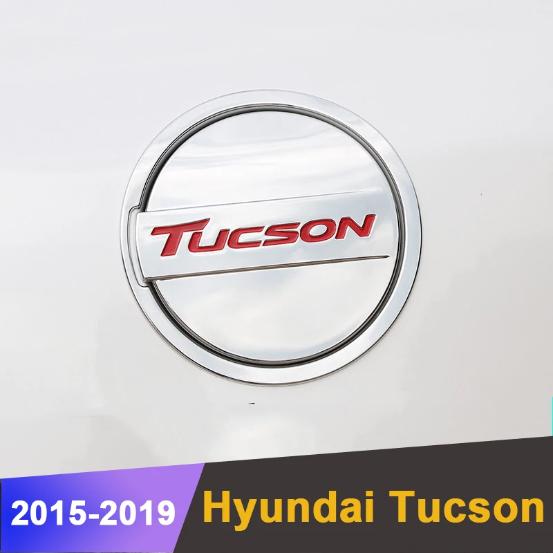 ABS Chrom Авто внешний масляный топливный бак крышка отделка стикер для Hyundai Tucson 2015 2016