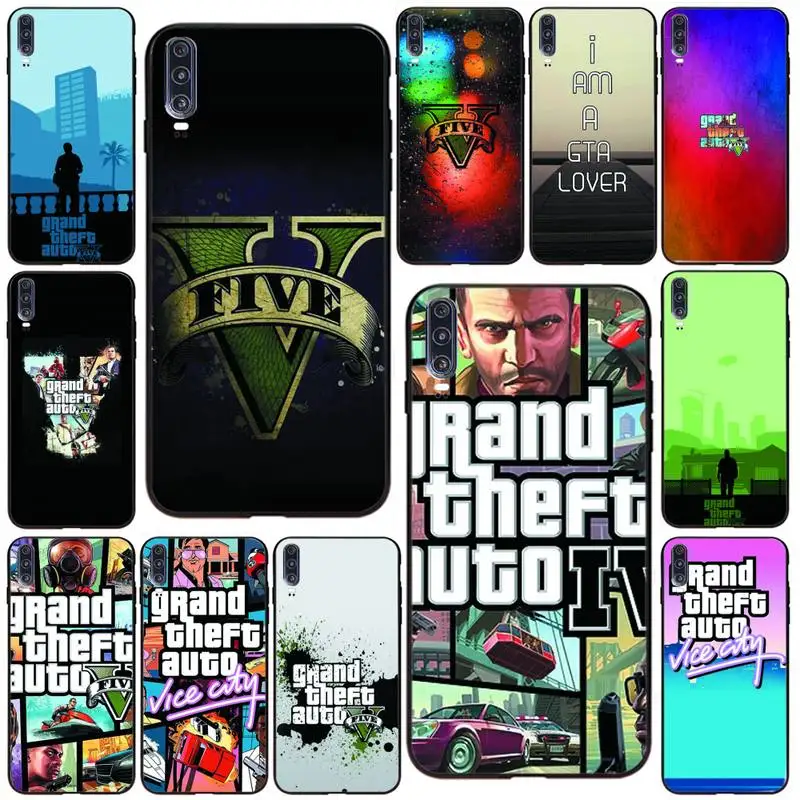 Rockstar Games Grand Theft Auto Gta 5 чехол для телефона Huawei P10/20/30/40/20Pro/30Pro/30Lite/40Pro NOVA3/3E/3i/7SE