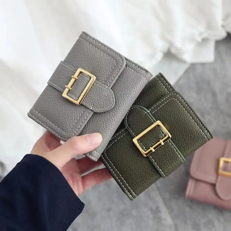 

Women's Stitching Fashion Small Wallets Coin Purse Card Holder Clutch Female Money Clip Wallet