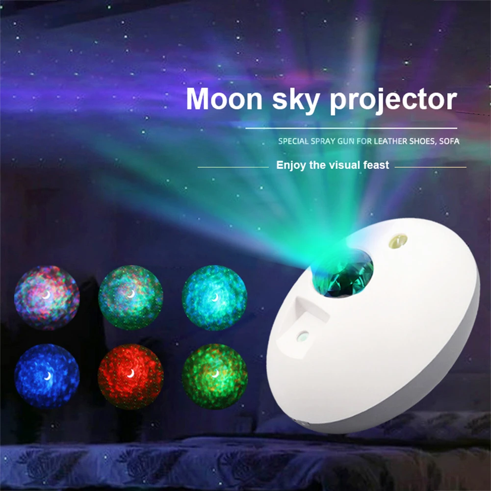 

Mini LED Starry Sky Galaxy Projector Lamp Self-propelled Remote/Sound Control Bedroom Sleep Star Night Light Mini Laser Lamp