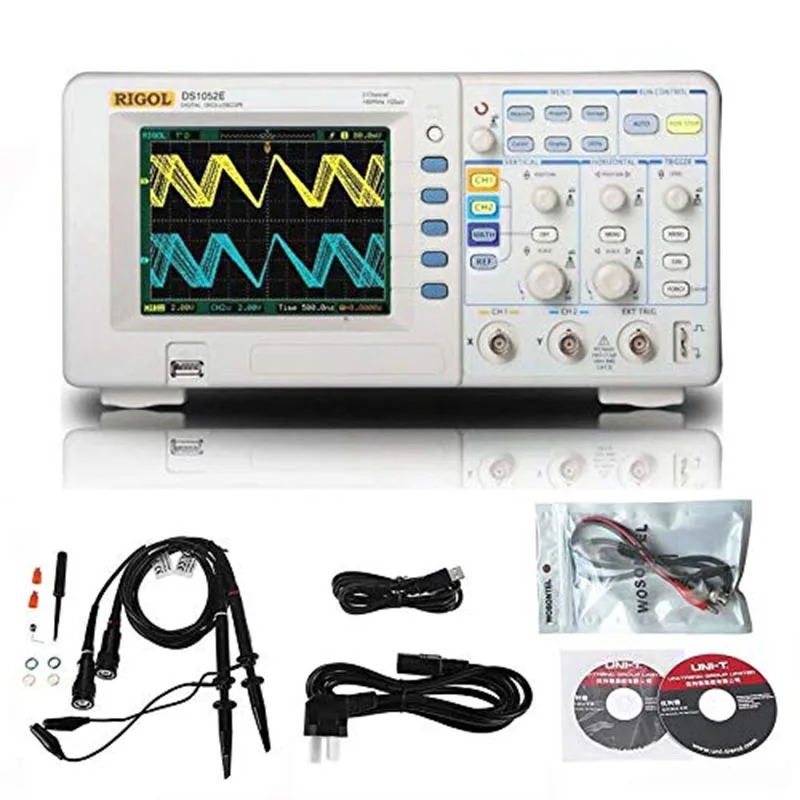 Цифровой осциллограф Wiysond RIGOL DS1052E 2 аналоговых канала полоса пропускания 50 МГц