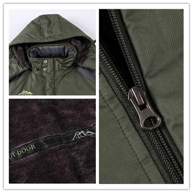 Зимние походные флисовые куртки мужские уличные толстые теплые парки