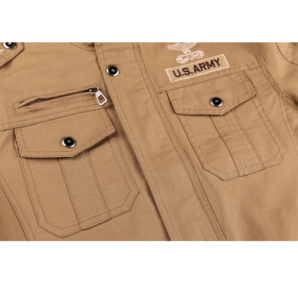 Мужская тактическая куртка бомбер осенняя хлопковая карго пальто MA 1 стильная