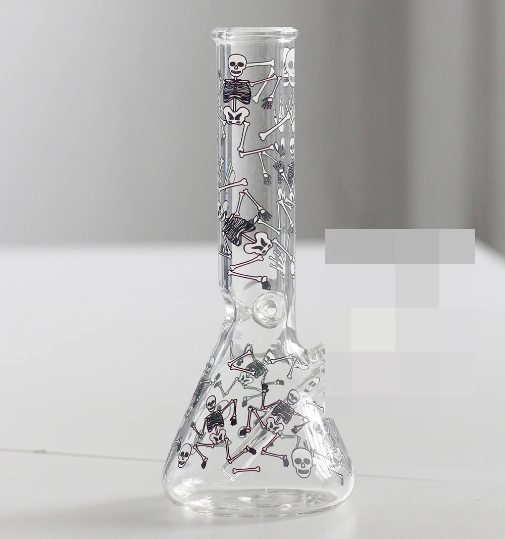 

1 Set High Quality Hookah Mouth Glass Integrated Design Bowl Tube Welded Together Transparent Shisha Tool Borosilicate Toy