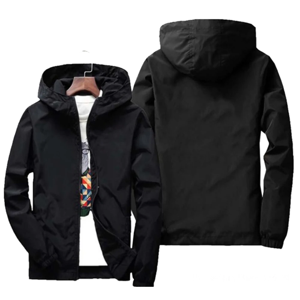 

New spring/summer new monogram jacket men's street coat hoodie zipper thin jacket men's casual jacket 7XL 2021