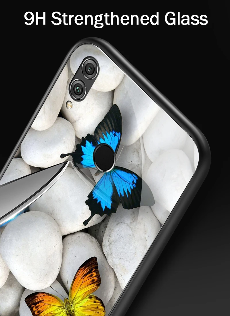Для Huawei Honor 6X 7X 7C 7A 8A 8X9 облегченное закаленное стекло крышка Y6 Y9 Y7 премьер-профессионал Magic2 роскошный противоударный чехол для телефона