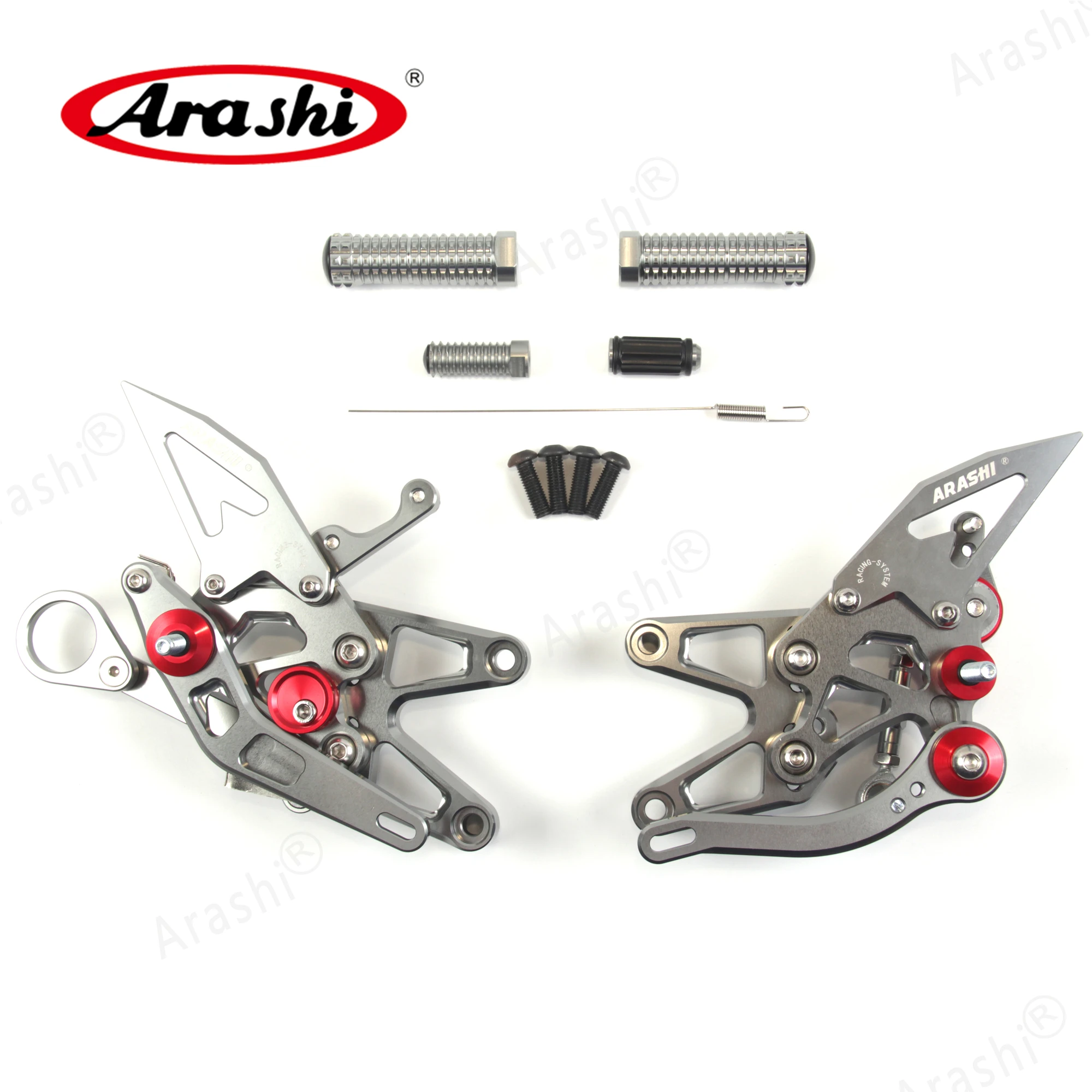 

Arashi Adjustable Footrests For BMW S1000RR S1000 RR / HP4 2009 - 2014 Rider Foot Pegs Rearse S 1000 RR 2010 2011 2012 2013 CNC
