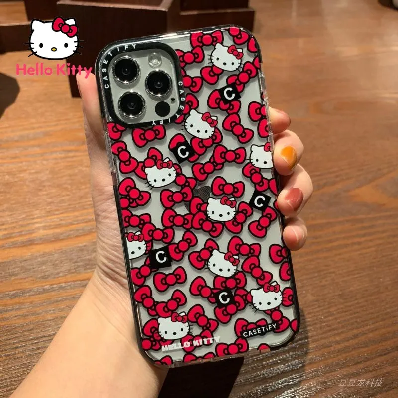 

Hello Kitty case for IPhone 13 13Pro 13Promax 7 8P X XR XS XSMAX 11 12Pro 12mini Personalized Transparent Anti-drop Soft Cover