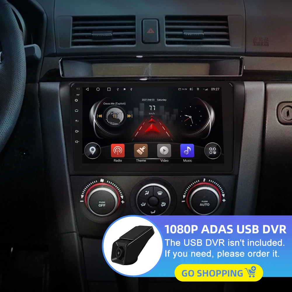 Автомагнитола ISUDAR T72 QLED Android 10 для MAZDA 3 2004 2005 2006 GPS навигация Автомобильный