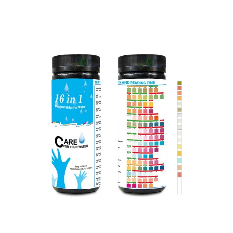 100 шт 16 в 1 тест полоски для воды комплект дома питьевой Пруд качество бассейна Cloro