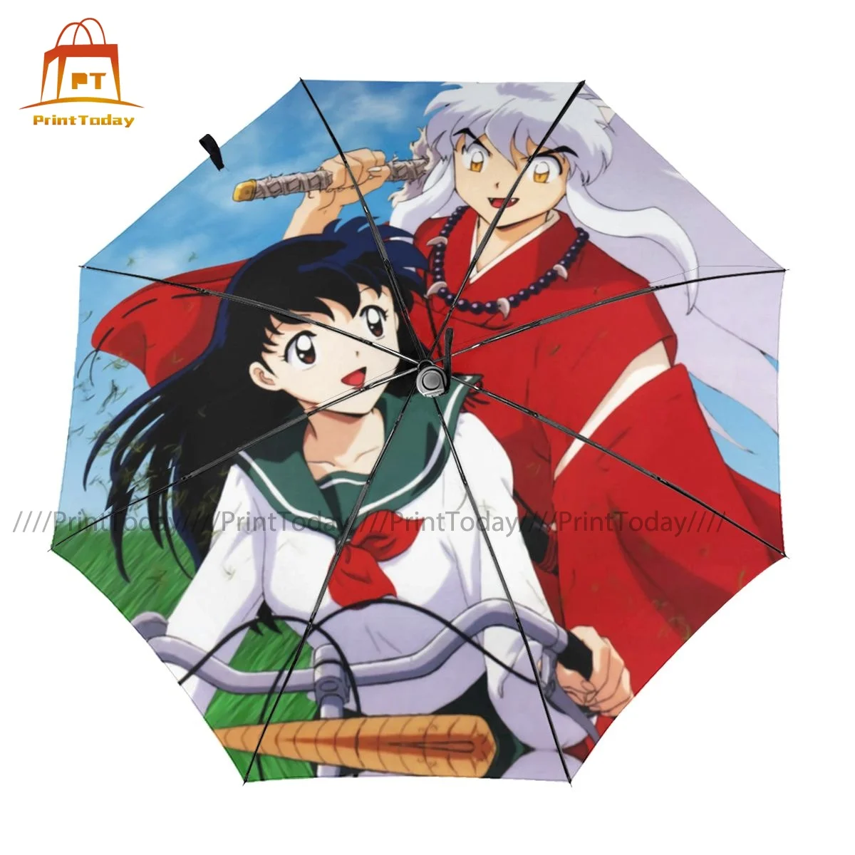

Inuyasha Umbrella Unique Folding Umbrella Painting Camping Anti UV Auto Umbrella