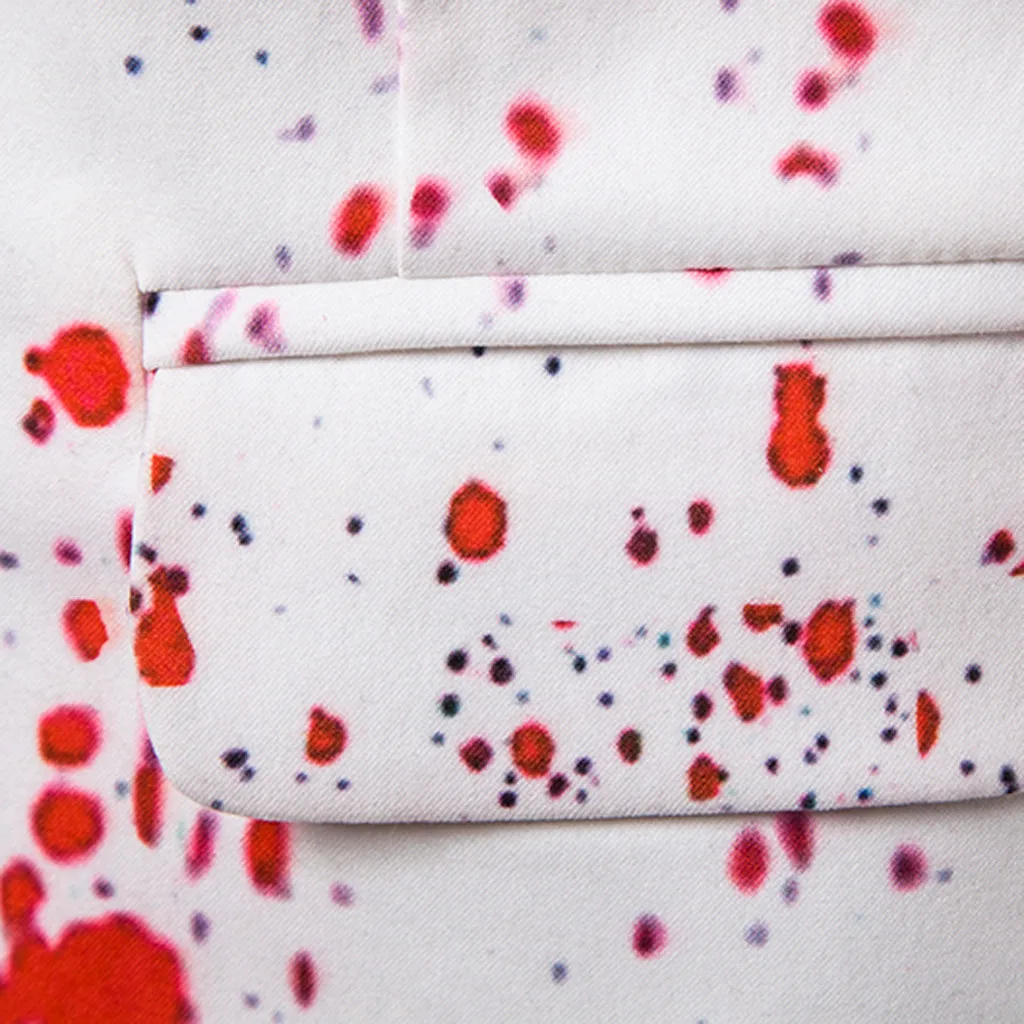 SAGACE новый дизайн 2020 брендовый Мужской Блейзер 3D Рождественский красный с принтом