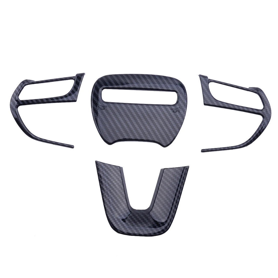 

4 шт., украшение на руль автомобиля, накладка, рамка, рамка, литье, подходит для Dodge Challenger 2015 2016 2017 2018 2019