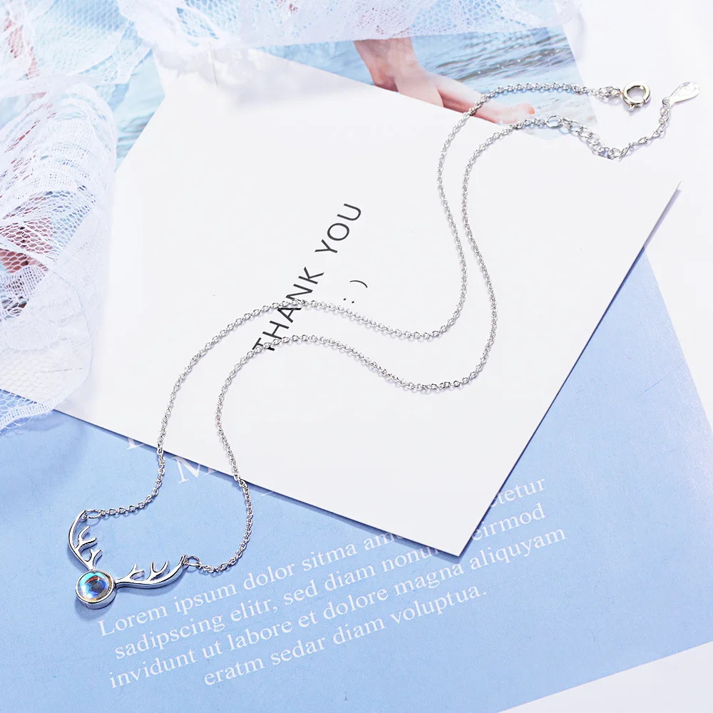 MEETSOFT посеребренное ожерелье с подвеской Минималистичная цепочка для ключиц