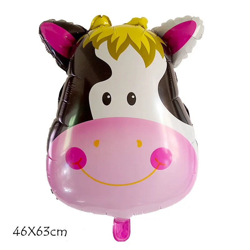 1 шт. животные голова свиньи фольга шары животное тематическая вечеринка на день