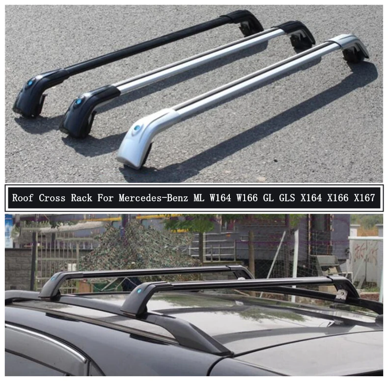 

Roof Rack For Mercedes-Benz ML W164 W166 GL GLS X164 X166 X167 Rails Bar Luggage Carrier Bars top Cross bar Racks Rail Boxes