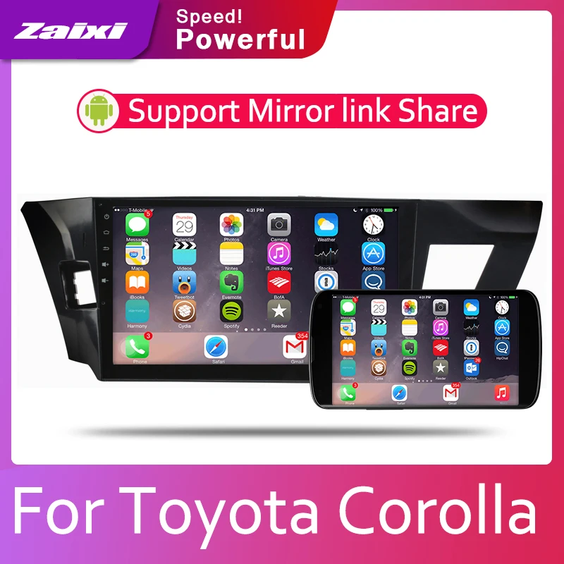 ZaiXi 2din автомобильный мультимедийный Android Авторадио проигрыватель с радио и GPS для
