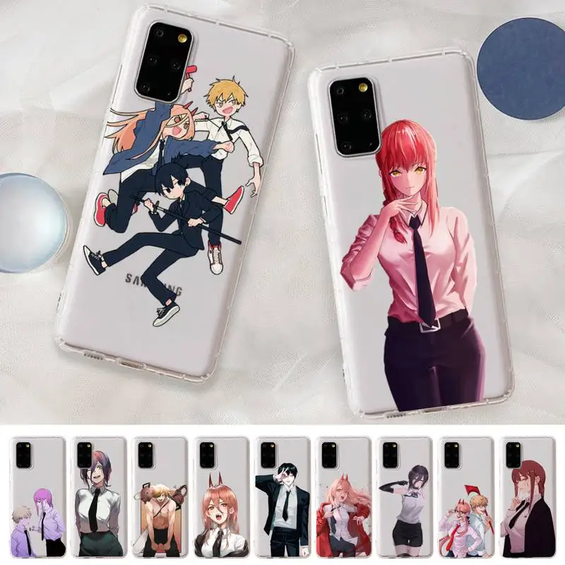 

Cartoon Anime Chainsaw Man Phone Case For Samsung A 10 20 30 50s 70 51 52 71 4g 12 31 21 31 S 20 21 plus Ultra
