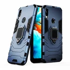 Чехол для Huawei Y6 2019, противоударный, силиконовый, с кольцом-подставкой, задняя крышка из поликарбоната для Huawei Y6 2019, 6,09 дюйма, MRD-LX1, MRD-LX1F