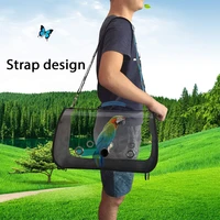bird transport cage nest house pet carrying bag breathable space parrot go out bag travel bird bag with perch pet accessories