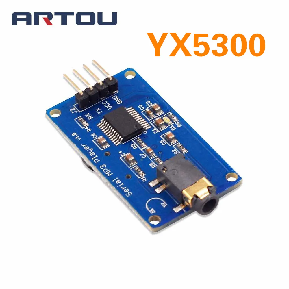 YX5300 UART ttl серийный контроль MP3 музыкальный плеер модуль Поддержка MP3/WAV Micro SD/SDHC