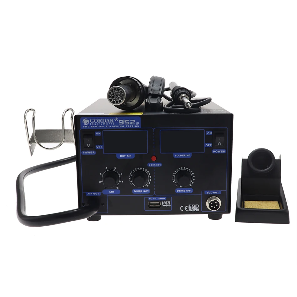 GORDAK 952 952S Горячая воздушная пушка паяльная станция Электрический паяльник с