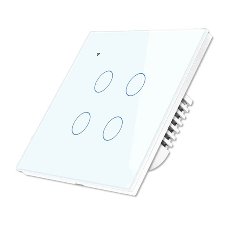 

WiFi Smart Wall Light Press Panel Switch, Smart Phone Remote Control, Compatible for Alexa and for Google Assistant, No Hub Requ