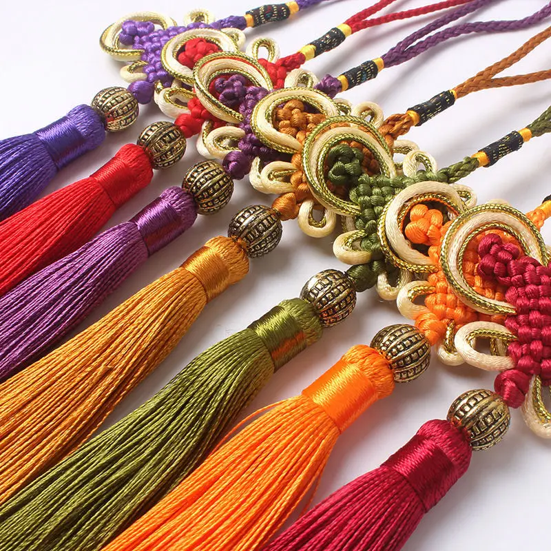 Красивый китайский узел разноцветный ручная работа подвеска для украшения дома