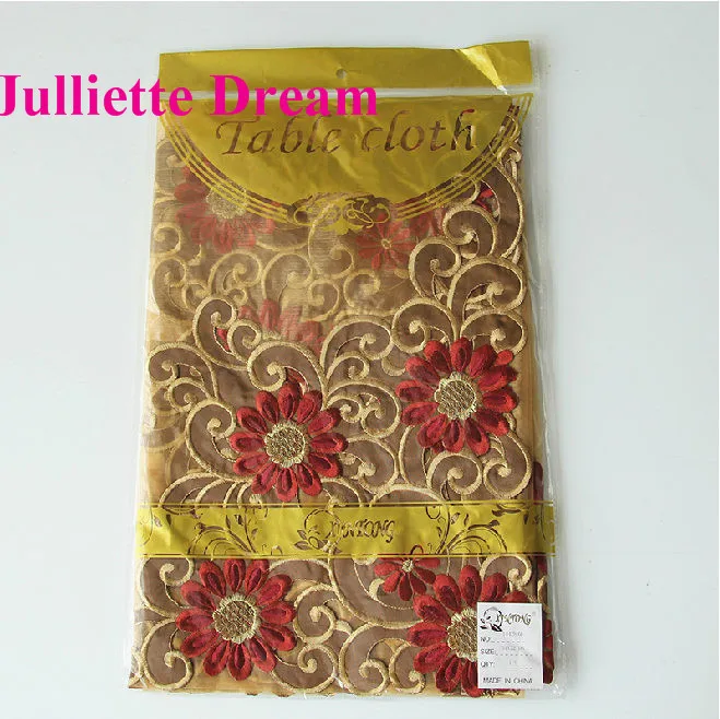 Европейская скатерть XT с вышивкой элегантная настольные дорожки в деревенском