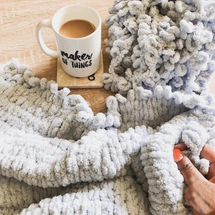 100 г = 1 мяч ручная вязка на палец петля пряжа супер теплая крючком воздушная